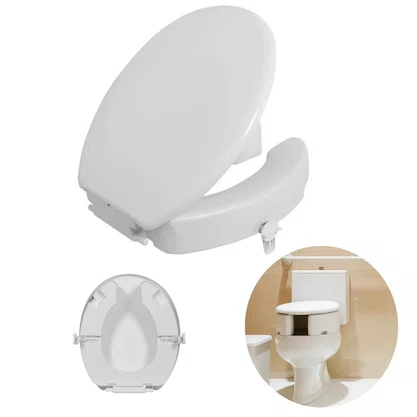 Assento Sanitário Elevado Almofadado Oval Astra