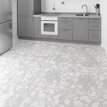 Piso Vinilico Auto-colante Chão Caixa 5m² Marmo White