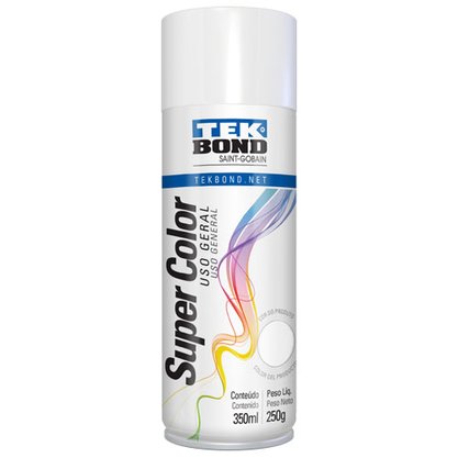 Tinta Spray  Uso Geral Branco Brilhante 350ml Tekbond
