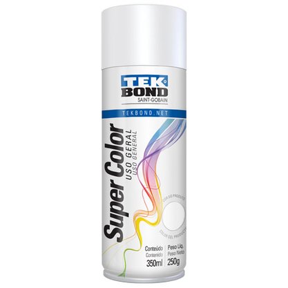 Tinta Spray  Uso Geral Branco Fosco 350ml Tekbond