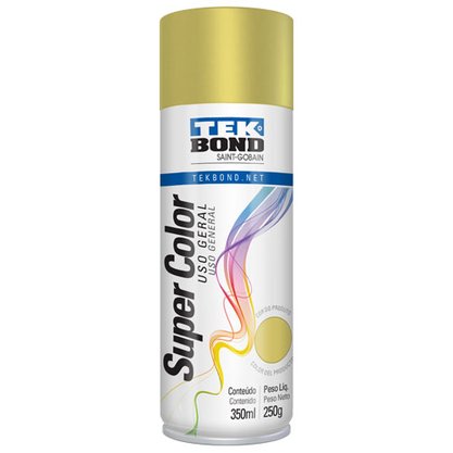 Tinta Spray  Uso Geral Dourado 350ml Tekbond