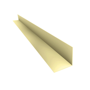 Cantoneira de Parede Perfil em V 2,5cm Creme Barra 1 Metro