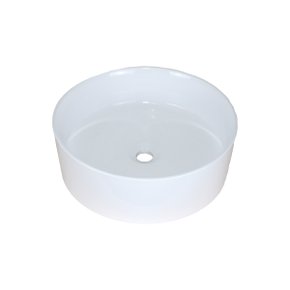 Cuba Bicolore Redonda Branco/branco 35cm Mazzu