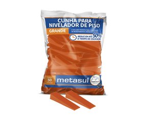 Cunha para Nivelador de Piso 50 Peças Metasul