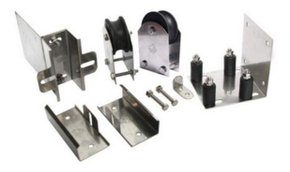 Kit para Portão de Correr Galvanizado com Roldanas e Puxador