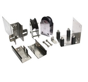 Kit para Portão de Correr Inox com Roldanas e Puxador