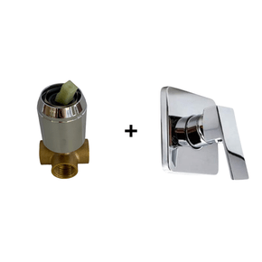 Misturador Monocomando para Chuveiro Ducha Quadrado Cromado