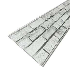 Painel Revestimento de Parede Pvc Kit 2 Barras 1,40x0,25 Tijolo Weiss