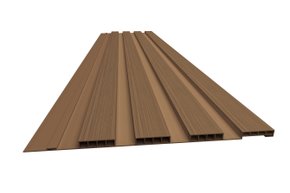 Painel Ripado 3d Relevo Kit 2 Barras 1,30x0,25 Ipê