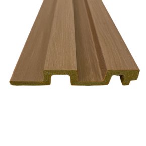 Painel Ripado Poliestireno Carvalho Kit 2 Barras 1,35x0,12