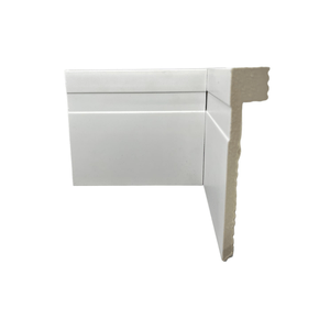 Rodapé de Poliestireno Sobrepor 13cm Branco Barra 2 Metros