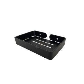 Saboneteira de Parede Inox 304 Preta B2312b Parafusar Liga