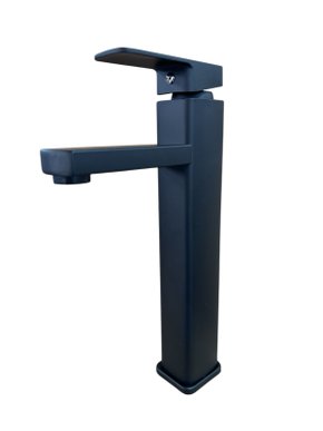Torneira Banheiro Lavabo Misturador Monocomando Alta Preto