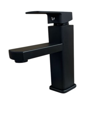 Torneira Banheiro Lavabo Misturador Monocomando Baixa Preto