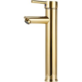 Torneira Monocomando Banheiro Alta Dourada F2002g Redonda