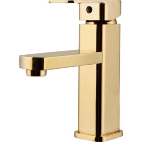 Torneira Monocomando Banheiro Gold F2015g Quadrada Dourada