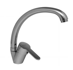 Torneira Misturador Monoc Cozinha Alta Chrome F1043 Redonda