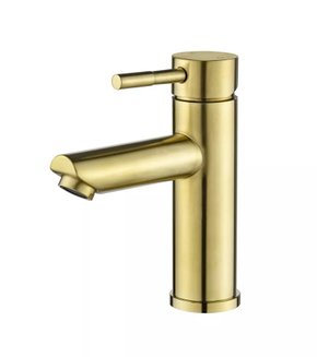 Torneira Monocomando para Banheiro F2001g Dourada Redonda