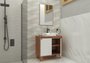 Gabinete Para Banheiro Anny 80cm Mazzu Completo Branco