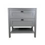 Gabinete Banheiro Hudson 2 Gavetas Sem Pia 80cm Cinza Mazzu