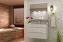 Gabinete Para Banheiro Jazz Branco 80cm Mazzu Completo