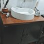 Gabinete Banheiro Nordic Petroleo 80cm Completo Mazzu