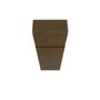 Juncao Emenda Mogno 10cm para Rodapé Real Pvc