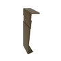 Juncao Emenda Mogno 10cm para Rodapé Real Pvc