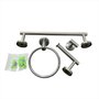 Kit Banheiro Acessórios 4 Peças Inox Escovado