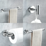 Kit Banheiro Acessórios 4 Peças Inox Escovado
