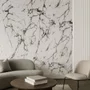 Papel de Parede Adesivo Autocolante 5m Mármore Branco