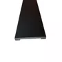 Rodapé de Poliestireno 10cm Liso Preto Barra 2 Metros Liga