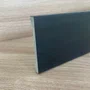 Rodapé de Poliestireno 10cm Liso Preto Barra 2 Metros Liga