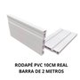 Rodapé De PVC Branco Neve 10Cm Barra de 2M Real PVC