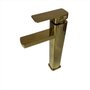 Torneira Banheiro Lavabo Misturador Monocomando Alta Dourado