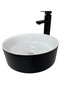 Torneira Banheiro Lavabo Misturador Monocomando Alta Preto