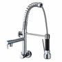 Torneira Gourmet 40cm Cozinha Flexível Fria Parede Cromada