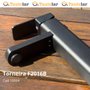 Torneira Monocomando Banheiro Alta Black F2016b Quadrada Preta