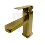 Torneira Monocomando Banheiro Gold F2015G Quadrada Dourada